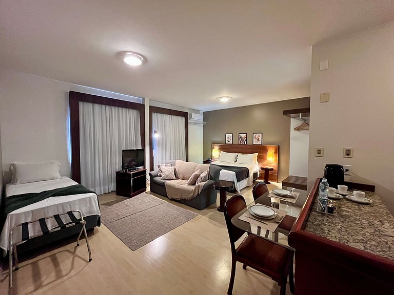 Apartamento tipo estúdio no Centro de Joinville, SC